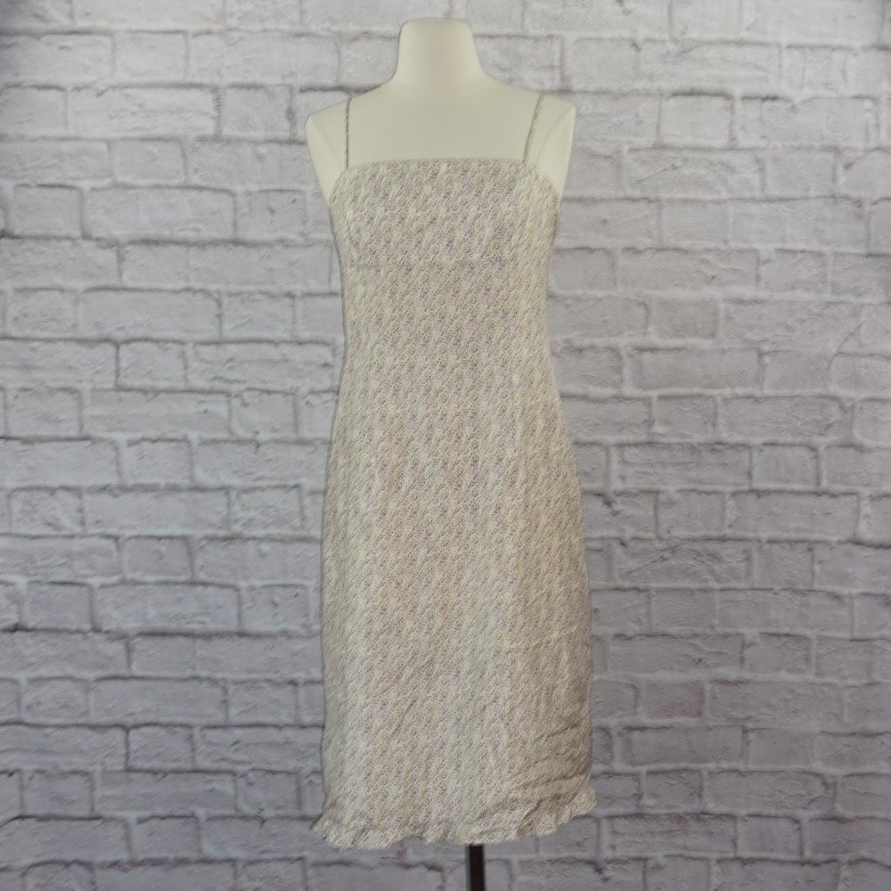 Vintage 90s Silk Floral Slip Dress